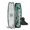 Remedy w/ Classic 6X wakeboard, turquoise accents, black boots, boat package included.