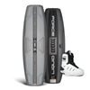 Unity AERO w/ AERO 6X wakeboard and bindings in gray, part of a boat package.