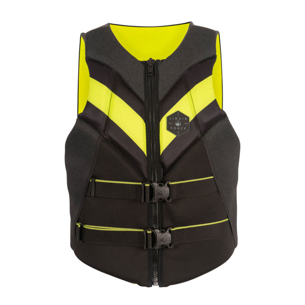 2024 Rush CGA Life Jacket Black Lime Liquid Force Wakeboards   Cga Vests Rush Lime 02 600x 