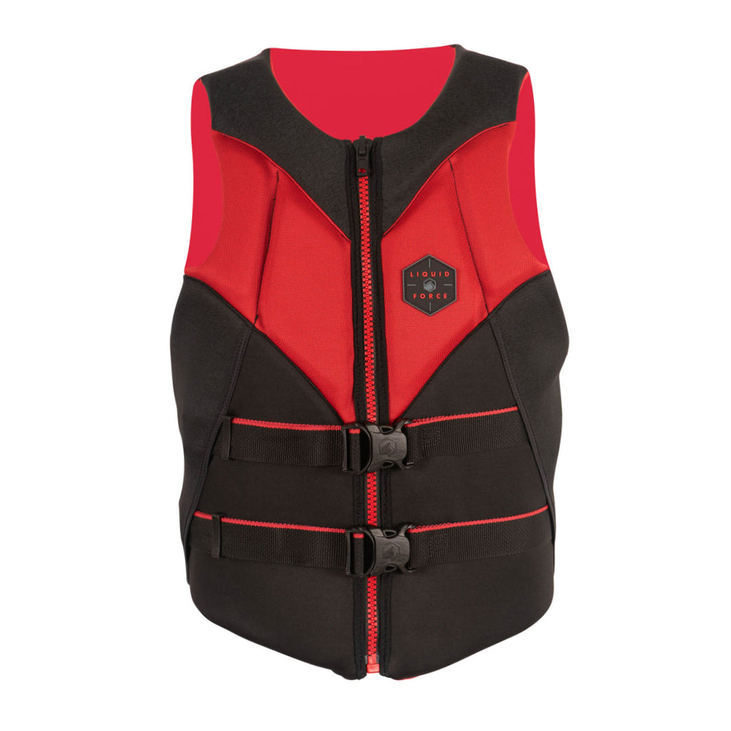 2024 Rush CGA Life Jacket (Black/Red) - Liquid Force Wakeboards